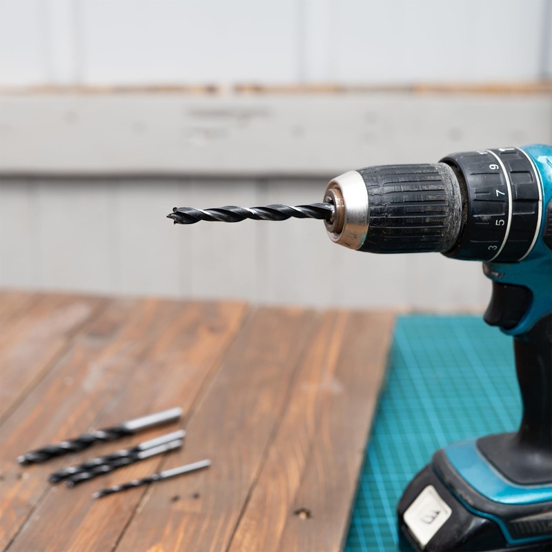5PC Brad Point Wood Drill Bit Set – 4mm, 5mm,