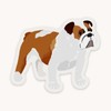 Vinyl Dog Sticker - choose from assorted breeds:_English Bulldog