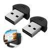Vidsmow 2PCS Black Mini USB 2.0 Microphone for PC, Portable