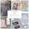 LINAXYZ Refill, Trading Card Storage, A5, 6 Holes, Binder, Card