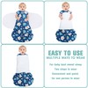 BSTOPPT Newborn Sleep Sack Baby Swaddle,3-Way Adjustable Wearable Blanket,100% Rayon