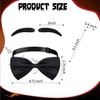 Halloween Costume Accessories Include Black Wig,Tie,Bowtie and Moustache for Men