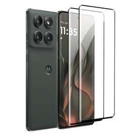 Fhyeugfy (2 Pack) Designed for Motorola Moto Edge 2025 Screen Protector(not plus/+),3D Tempered Glass Flim,Full Coverage,Anti-Scratch, Bubble Free
