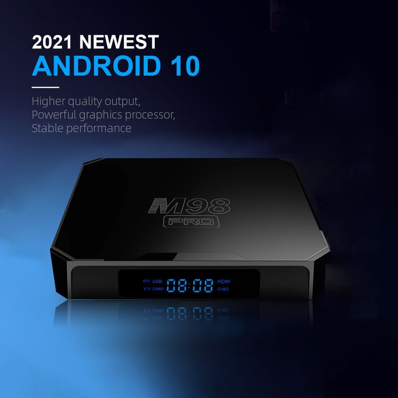 TVBOX 4K Android 10 2023 Powerful Storage Capacity Wireless Connection