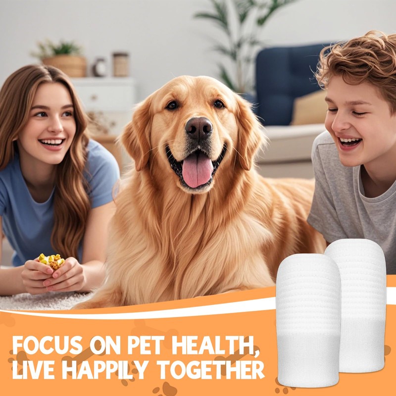 40 Stück Hundezahnbürste,Hundezahnbürste Fingerling Wiederverwendbar, Pet Finger Zahnbürste,zahnpflege hund,Zahnsteinentferner Hund,für