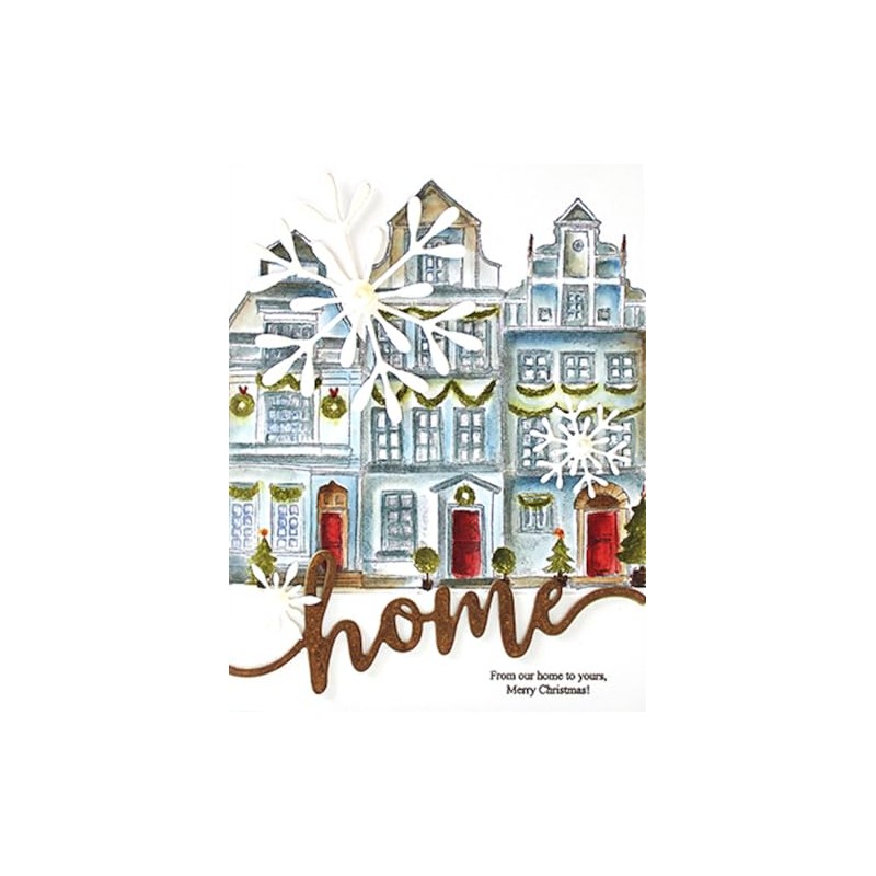 Penny Black Cling Rubber Stamps - Christmas Town 40-943