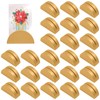 LOGJAM 24 Pcs Gold Wooden Table Number Holders, Elegant Table