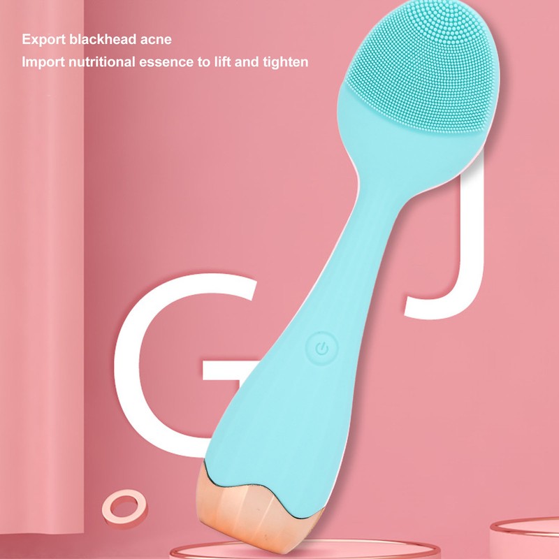 Facial Cleansing Brush Multifunctional Portable Electric Silicone Face Scrubber for