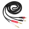For 2RCA to Double 6.35 Interface Audio Guitar Line Dual