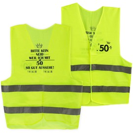 Seutgjie 50th Birthday Man Woman Funny Gifts Decorative Vest Width 40 cm Top and 58 cm Bottom, Length 67 cm, 50