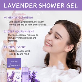 Bath Sets for Women Gift Spa Kit - Spa Gifts for Women - 2pcs Lavender Gift Sets with Shower Gel and Shampoo - Relaxing Gift Baskets for Women,Mom Gifts,Teen Girls Gifts,Birthday Gifts,Christmas Gifts