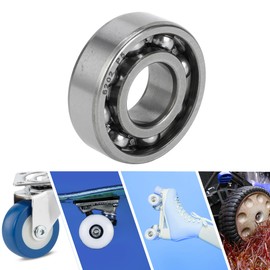 ACROPIX 6202 & Deep Groove Ball Bearings P5 15x35x11mm Lubricated Bearings Open Type Silver Tone Scooter Skateboard Wheel