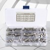 90pcs 1/4-20UNC Stainless Steel Hex Socket Cap Head Bolts Hex
