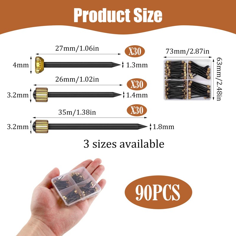 Pack of 90 Picture Frame Nails - High Quality Hanging