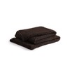 YNM Chunky Cotton Knit Throw Blanket, Medium Weight Cable Knit