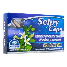 Selpy Caps Vitamina B6 Y Zinc Capsulas De Mezcla Herbal Vita Sabor Sin Sabor