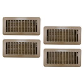 FarBoat 4Pcs Vent Cover Iron Air Vent Covers for Home Ceiling Floor and Floors Register, Brown