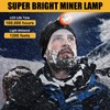 Lokilo Ultra-Bright LED Mining Headlamp,Rechargeable Waterproof Hard Hat White Light