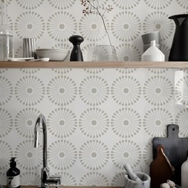 CIAODEKO Flower Tiles Tile Stickers Matte Texture Home Sticker Vintage Waterproof Removable Wall Picture DIY Bathroom Kitchen Decoration