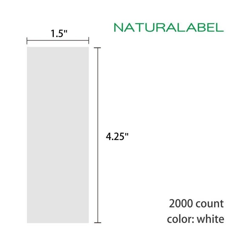 NATURALABEL Standard Napkin Band, Paper Napkin Rings Self Adhesive 2000-Count