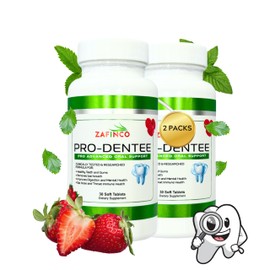 Prodentee Gums and Teeth Health，3.5 Billion Advanced Oral Support for Long Lasting Fresh Breath and Reduce Mouth Bad Breath. Immune Health for Ear. Nose and Throat-Chewable Soft Tablets (2)