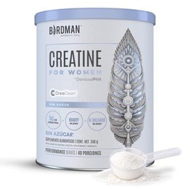 Birdman Creatine For Women Creatina Mujer Myo Inositol Chiro Ácido Hialurónico Zinc Metilfolato Vitaminas Azúcar Sabor Porciones 348g
