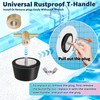 Vizava 4 Pack Rubber Pool Winter Plugs with One T-Handle