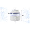New Wave Enviro Porcelain Water Dispenser, Classic Blue Stripe