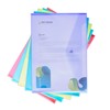 A4 Plastic Document Wallets Assorted Colours Files Folders Press Stud