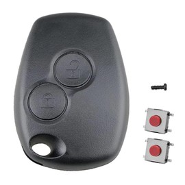 2 Buttons Key Fob Cover Replacement For Rena-ult Trafic Master Kangoo Dacia Dustuer Sandero Logan Opel Movano Vivaro, Car Remote Key Case(No Blade)
