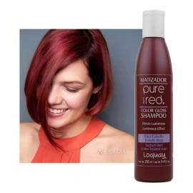 Loquay Shampoo Puré Red Matizador Cabello Teñido Rojo 250ml Loquay
