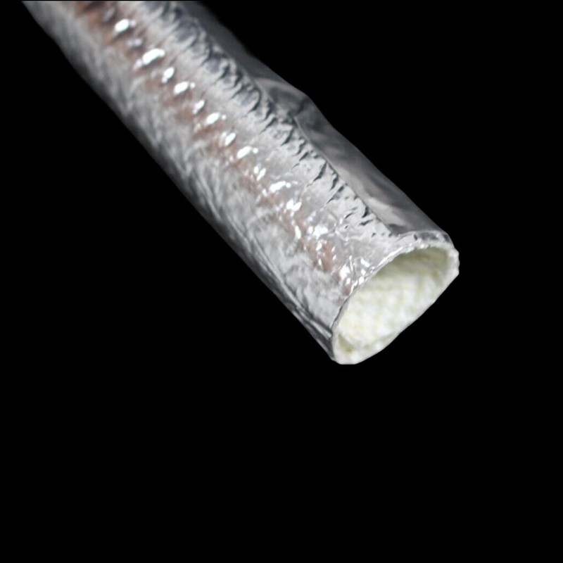 16mm - 5/8" Self Adhesive Aluminum Heat Resistant Sleeve Thermal