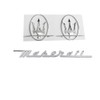 CMAOS 3PC Set Silver Emblem ForMaserati RH & LH Side