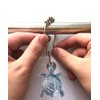 Aimoye Sea Turtles Shower Curtain Hooks Rings - Silver Metal