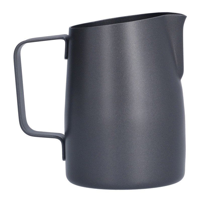 400ml Black PTFE Oblique Mouth Milk Frothing Jug 304 Stainless