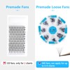 Gemerry Pre-Fanned Volume Eyelashes, Ready-to-Use Fan Eyelash Extension, 5D, 8-15