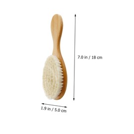 ORFOFE 2pcs Wool Brush for Bath Shower Gentle Hair Cleaning and Hairdressing Comb Portable Design for Scalp Massage and Detangling for Hair Care