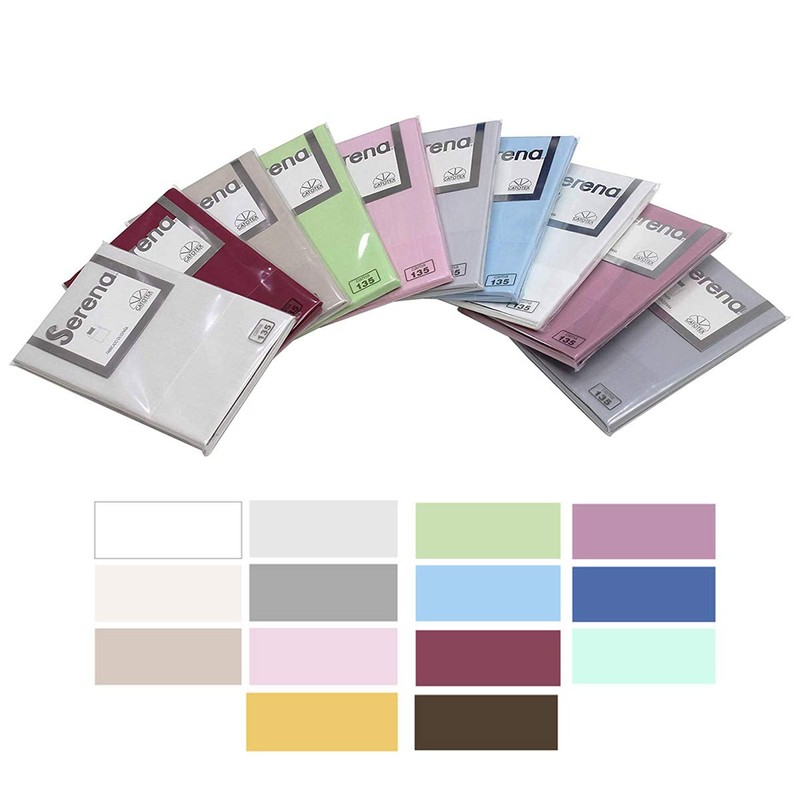 SERENA Fitted Sheet Adjustable Cotton Polyester Blue 90 x 197