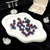 40PCS Rainbow Color Skull Spacer Beads, Alloy Skeleton Beads Bulk