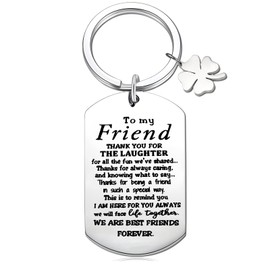 Friendship Gifts For Women Friends Best Friend BFF Gifts For Women Funny Keychain Gifts For True Friends Unique Friend Gifts For Girls Sister Bestie Female Birthday Or Festivals Gifts