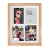 5x7 Collage Picture Frame,Fits 4 5x7 Photos,Engineered Wood-Natural Oak