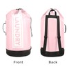 Pink Laundry Backpack Large Heavy Duty Laundry Bag with Adjustable