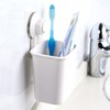 Linkidea Suction Cup Toothbrush Holder with Adhesive Paster, Wall Mounted