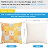 RABUSOFA Plaid Daisy Sunflower Spring Summer Pillow Covers 18x18 inch,Floral