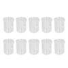 10 Pcs Laboratory Glass Beaker 50ml Thick Experimental Graduated Cylinder