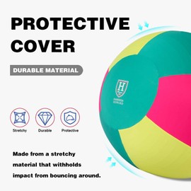 Harrison Howard Howdy Bally Horse Playball Covers Mega Ball Protective Cover for Equine Use Exclusive Fun Patterns Meadow Fiesta 40"