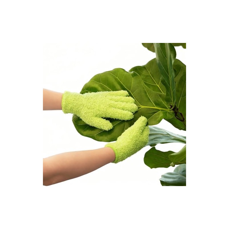 Bamworld Guantes de Microfibra para Cuidado de Plantas, Guantes de