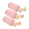 Gatuida 3pcs Pink Refillable Shampoo Conditioner Bottles Leakproof Travel Containers