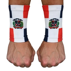 Elite Athletic Gear Dominican Republic Flag Wrist Support Sleeves - SIZE: YOUTH