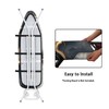 KUIFORTI Black Gold Marble Ironing Board Cover Standard Size Iron